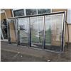 Image 2 : 4 DOOR BEER COMMERCIAL COOLER SHELVING UNIT WITH ALUMINUM FRAME, SHELVING ROLLERS AND SUPPORTS.