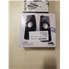 Image 2 : CYBER ACOUSTICS POWERED SPEAKER SYSTEM MODEL CA-2050 AND OLYMPUS MICROPHONE - TESTED WORKING - RETAI