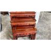 Image 3 : 3 PIECE ROSEWOOD NESTING ENDTABLE SET