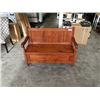 Image 1 : PINE BENCH WITH STORAGE