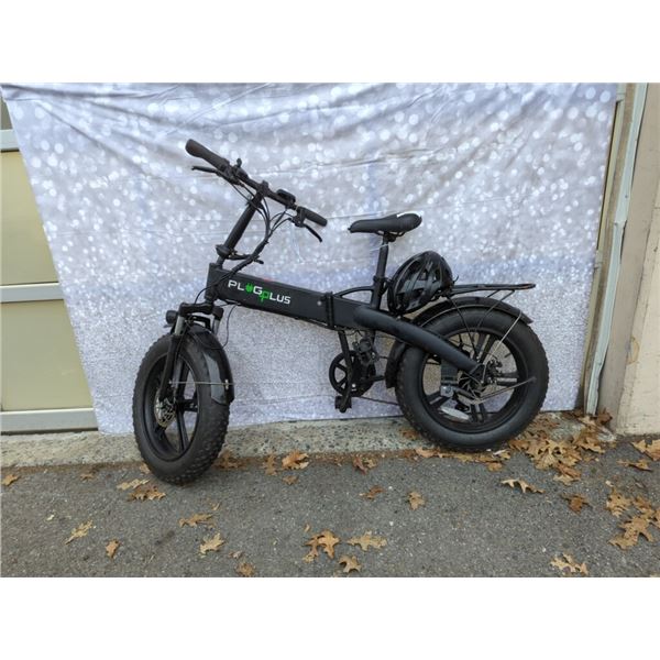 PLUGPLUS ELECTRIC FOLDING EBIKE AS FOUND NO CHARGER