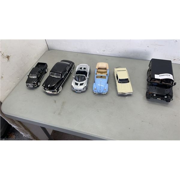 6 DIE CAST CARS