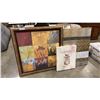 Image 1 : LARGE FRAMED MOSAIC AND 2 FRAMED CANVAS
