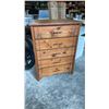 Image 1 : PINE 5 DRAWER CHEST OF DRAWERS