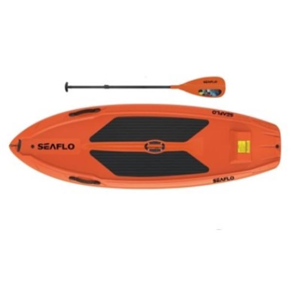 BRAND NEW ORANGE 9.5FT SEAFLO STAND UP PADDLE BOARD W/ PADDLE