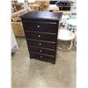 Image 1 : BROWN 5 DRAWER DRESSER