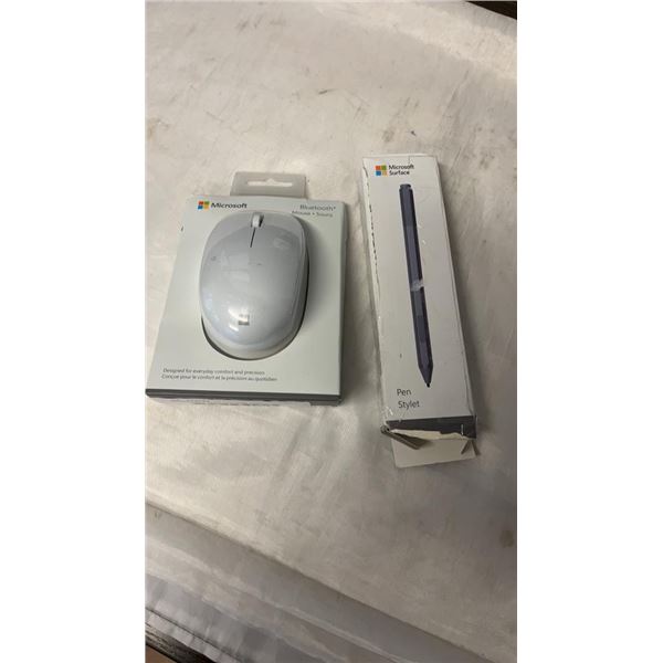 MICROSOFT SURFACE PEN AND MICROSOFT BLUETOOTH MOUSE