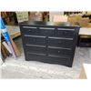 Image 1 : BLACK 9 DRAWER WOOD DRESSER