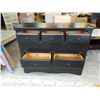 Image 2 : BLACK 9 DRAWER WOOD DRESSER