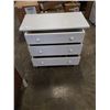 Image 2 : WHITE 3 DRAWER DRESSER