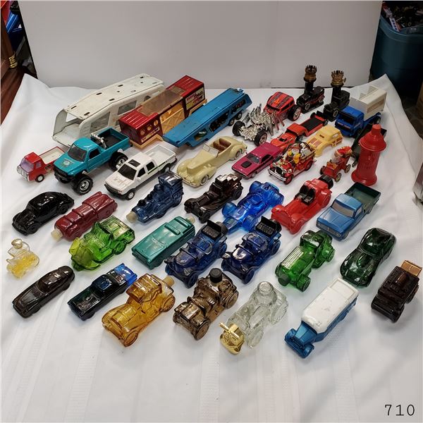 Bin Full Of Collectible Toy Cars, Tonkas, Etc..