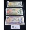 Image 1 : Lot of 3 Old Canadian Bank Notes