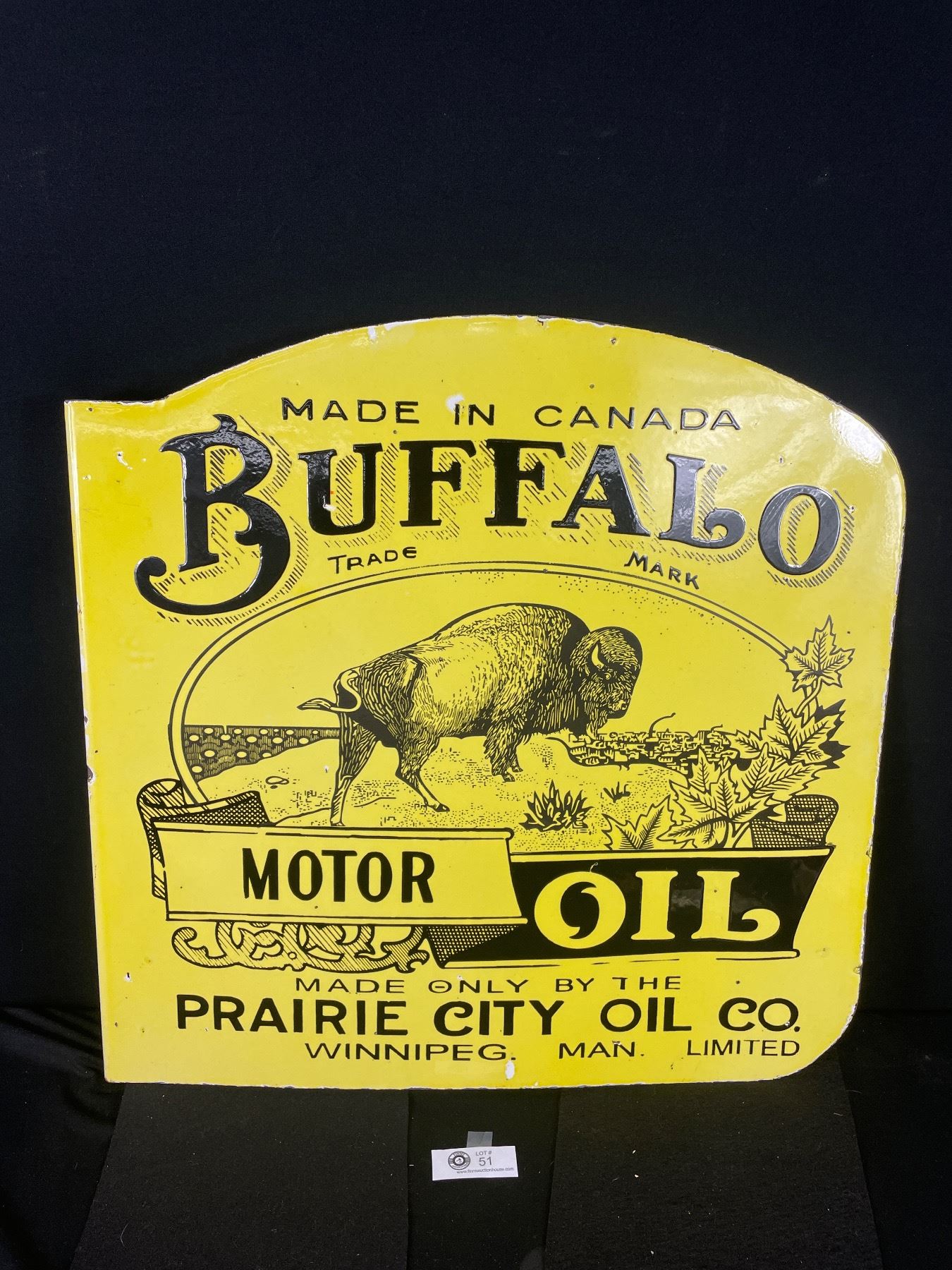 Very Heavy Fantasy Porceline Buffalo Motor Oil Flange 24\, image size:1350x1800