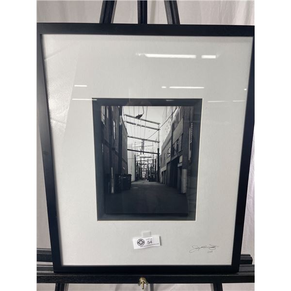 Nicely framed Picture 2011  17"x 21" Downtown Vancouver Alley