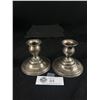 Image 1 : Pair of Sterling Silver Candle Stick Holders