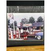 Image 3 : Vintage Washboard and Photo of Texaco Gas Station