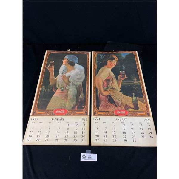 1924 /1925 reproduced Coca Cola Calendars