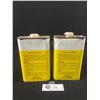 Image 2 : 2 Vintage Shell Vinyl Top Dressing tins