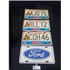 Image 1 : Lot of 3 Vintage Yukon License Plates plus Ford Plate