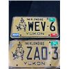 Image 2 : Lot of 3 Vintage Yukon License Plates