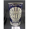 Image 2 : Very Nice shape Vintage Silver Shell, 1 QT Motor Oil Tin, Empty