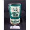 Image 1 : Vintage White Rose Motor Oil Tin, Empty