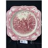 Image 1 : Antique Crown Ducal 12" Square Transferware Platter - Made in England