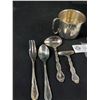 Image 2 : Vintage Silverplate Baby Cup & Feeding Spoons, Pusher