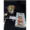 Image 3 : Vintage Silverplate Baby Cup & Feeding Spoons, Pusher