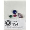 Image 1 : Natural Gemstones 23.66 ct Various Sizes & Cuts - Ametrine, Lapis Lazuli, Ruby, Green Opal