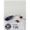 Image 1 : Natural Gemstones 27.21 ct Various Sizes & Cuts - Amethyst, Moonstone, Ruby, Black Opal