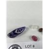 Image 2 : Natural Gemstones 27.21 ct Various Sizes & Cuts - Amethyst, Moonstone, Ruby, Black Opal