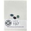 Image 1 : Natural Black Opals 2.765 ct Various Sizes Oval Cabochons- Ethiopia - Heated for Colour Enhancement