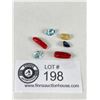 Image 1 : Natural Gemstones 13.27 ct Various Sizes & Cuts- Yellow Sapphire, Blue Sapphire, Coral, Blue Sky Top