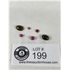 Image 1 : Natural Gemstones 3.995 ct Various Sizes & Cuts- Black Opals, Ruby