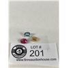 Image 1 : Natural Gemstones 6.995 ct Various Sizes & Cuts - Yellow Sapphire, Ruby,Sky Blue Topaz