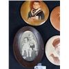 Image 3 : Collection of 3 Vintage Celluloid Round Pictures and Small Oval Frame Children Picture