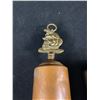 Image 3 : 2 Pc Vintage Collectibles, Credit Union Coin Bank & Ship Brush (Copper & Brass)