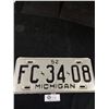 Image 1 : 1952 Michigan License Plate