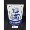 Image 1 : Vintage White Rose 1 gallon Antifreeze Can, No Lil