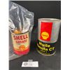 Image 2 : 2 Vintage Shell Motor Oil Cans