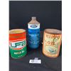 Image 1 : Full Ford Brake Fluid Tin, and Hippo Oil Can, Both Full