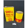 Image 1 : 2 Vintage Shell Cans, Grease and Valve Lubricant