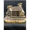 Image 2 : Vintage Florentine Ware Canada Brass Bookends "Ye Ancestral Home"