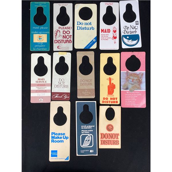 Collection Of Vintage Hotel "Do Not Disturb" Signs