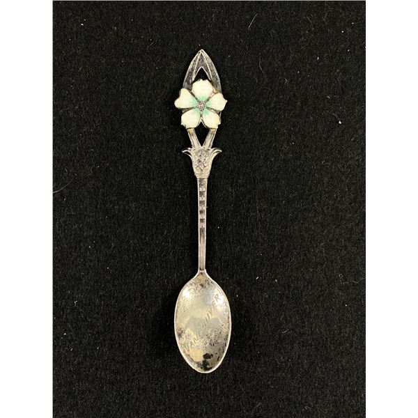 Vintage Vancouver, Sterliing and Enamel Spoon