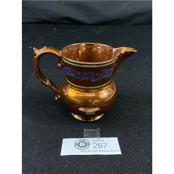 Victorian 1870's-80's Copper Lustre Jug