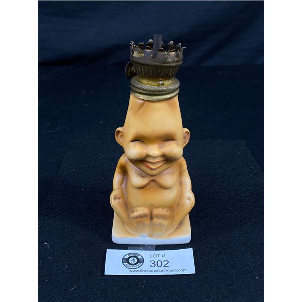 1920's Rare Figuraz Miniature Oil Lamp