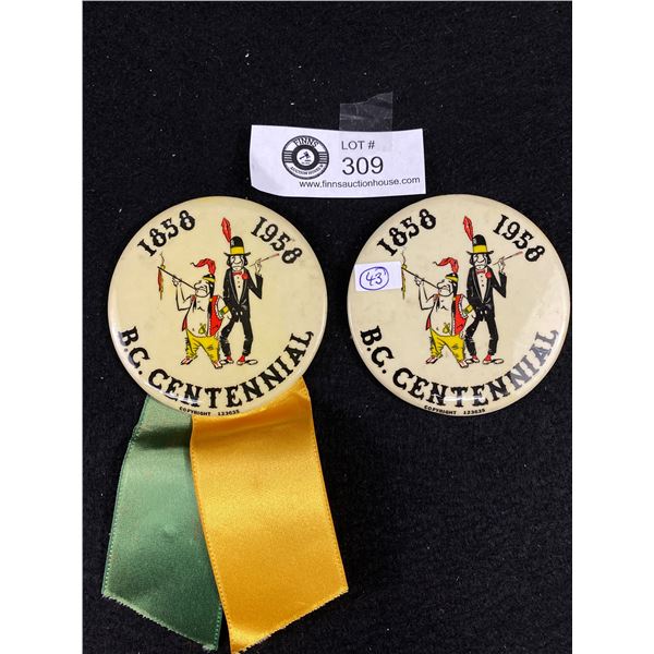 2 BC Centennial Badges