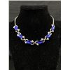 Image 1 : 1950's Blue Stone Dress Necklace